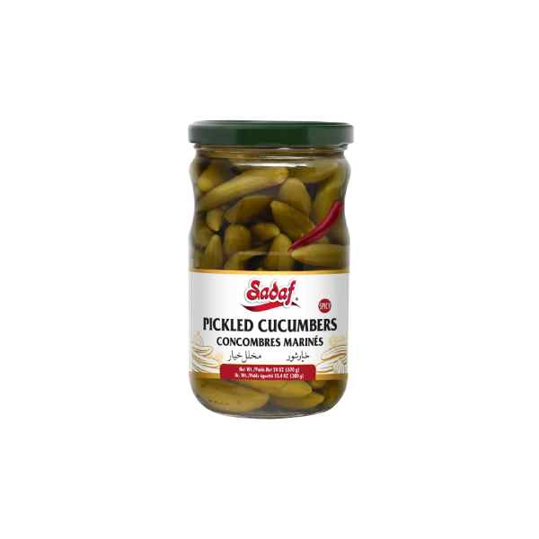 Sadaf Pickled Cucumbers Spicy with Dill 670g x 12 pcs Main Image